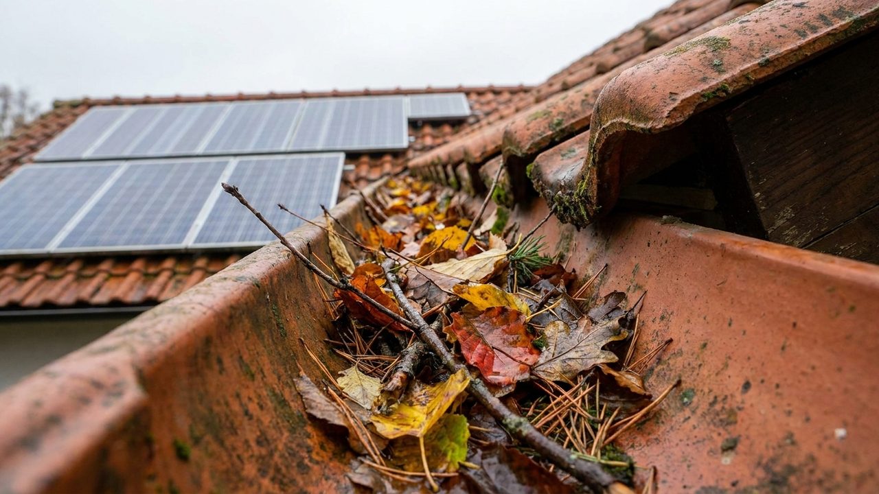 Pulizia delle grondaie: perché conta anche per il fotovoltaico