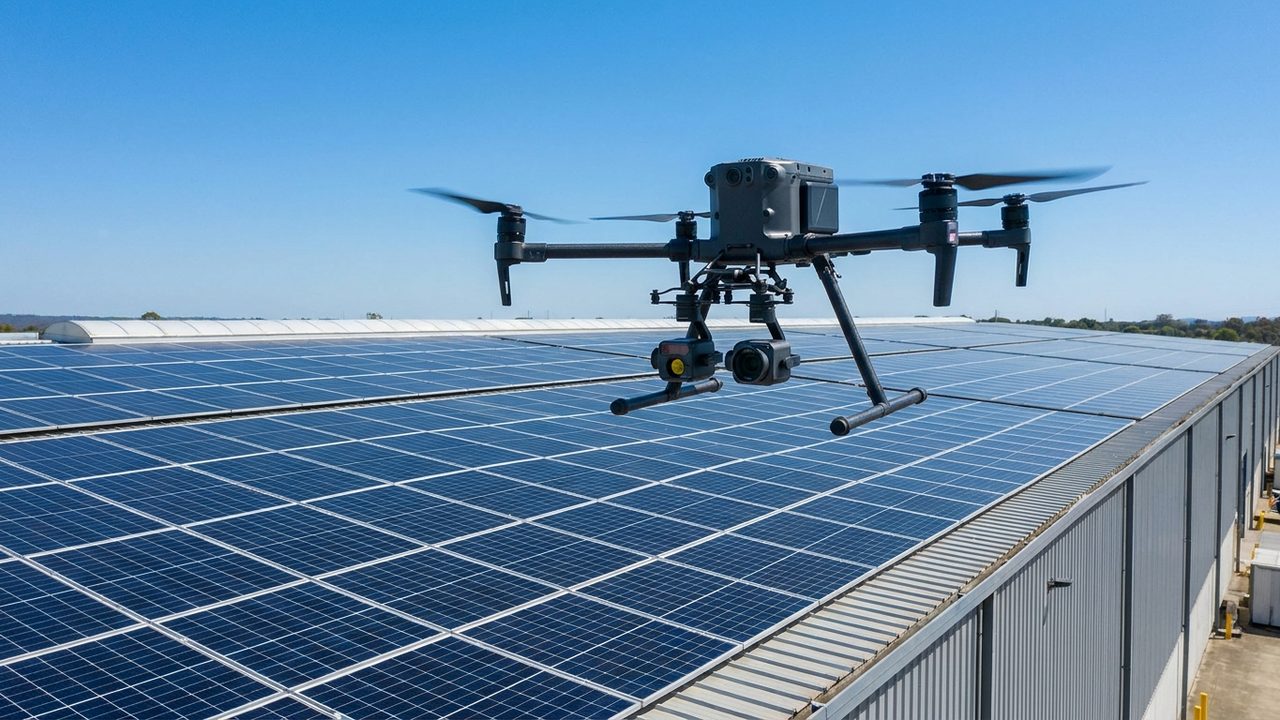 Termografia dell'impianto fotovoltaico: l'ispezione con drone