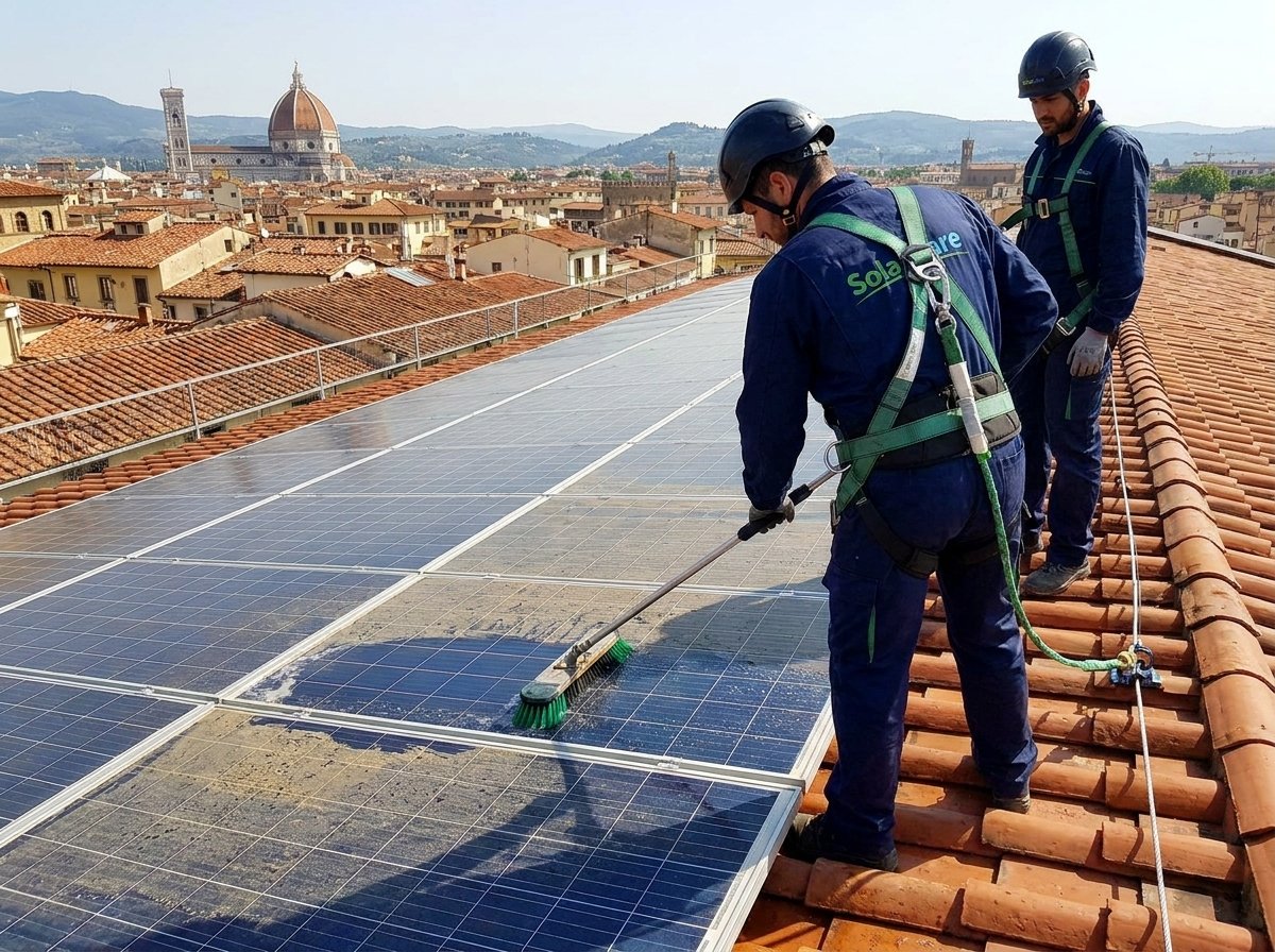Pulizia pannelli fotovoltaici in Provincia di Firenze