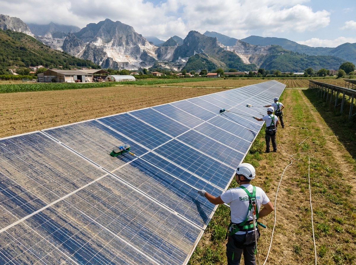 Pulizia pannelli fotovoltaici in Provincia di Massa-Carrara